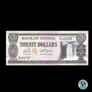 Guyana 20 Dólares 1996 (ND)