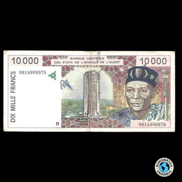 Estados Del Africa Occidental- D Mali10.000 Francos 1996