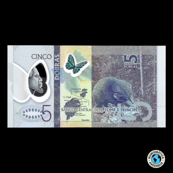 Santo Tomé Príncipe 5 Dobras 2016 - Imagen 2