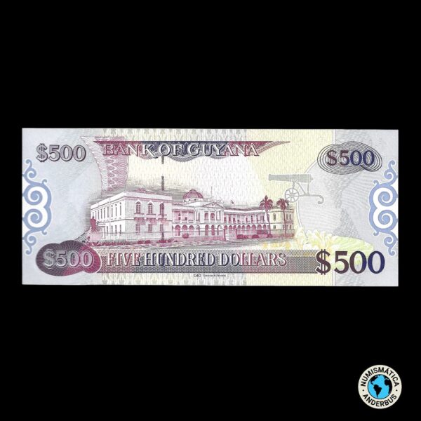 Guyana 500 Dólares 2019 (ND) - Imagen 2
