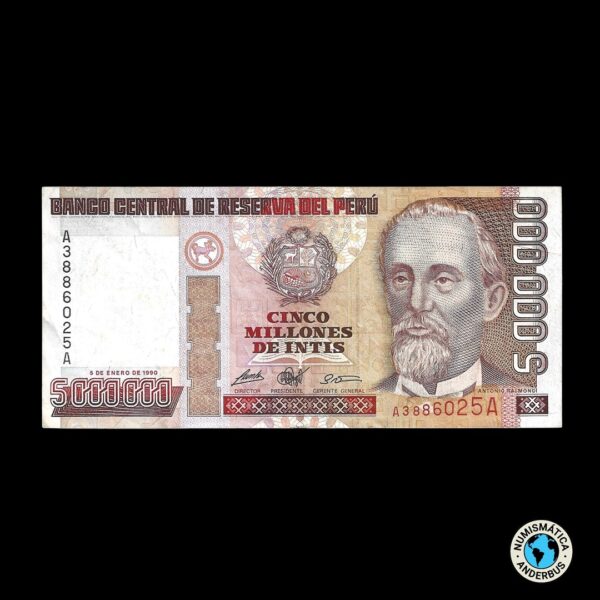 Perú 5.000.000 Intis 1990