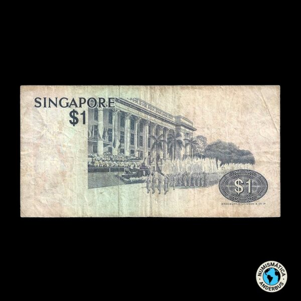 Singapur 1 Dólar 1976 (ND) - Imagen 2
