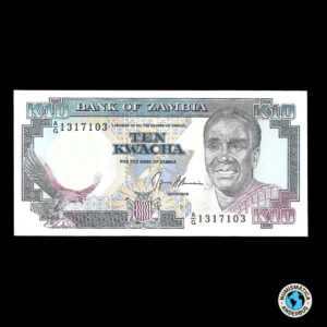 Zambia 10 Kwacha 1989 – 1991 (ND)