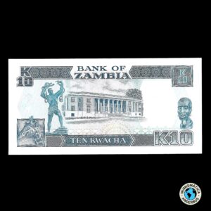 Zambia 10 Kwacha 1989 – 1991 (ND)