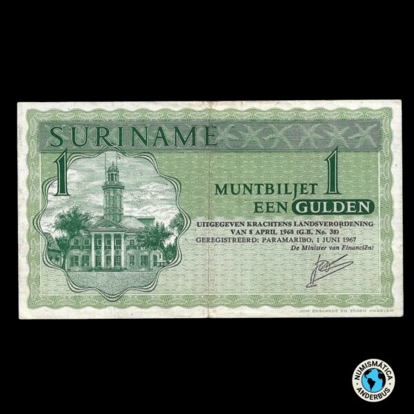 Surinam 1 Gulden 1967