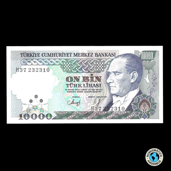 Turquía 10.000 Liras 1982 - 1989 (ND)