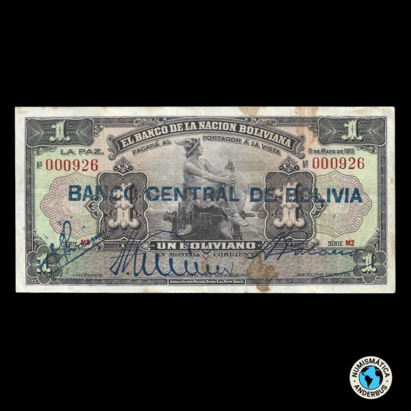 Bolivia 1 Boliviano 1911