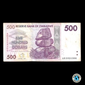 Zimbawe 500 Dólares 2007