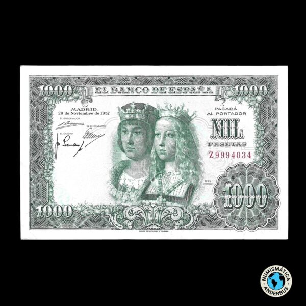 España 1.000 Pesetas 1957