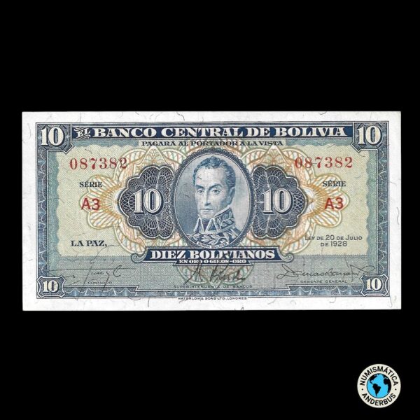 Bolivia 10 Bolivianos 1928