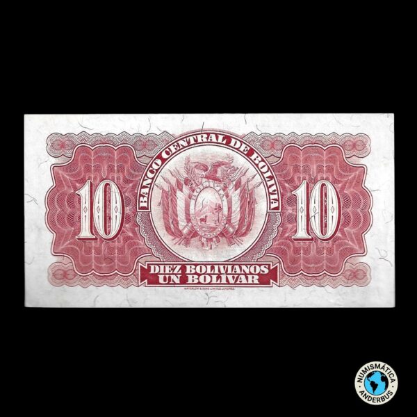 Bolivia 10 Bolivianos 1928 - Imagen 2