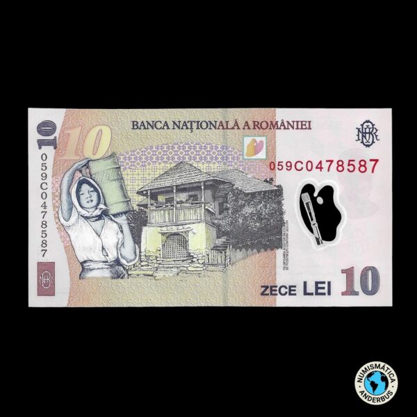 Rumania 10 Lei 2005 - Imagen 2