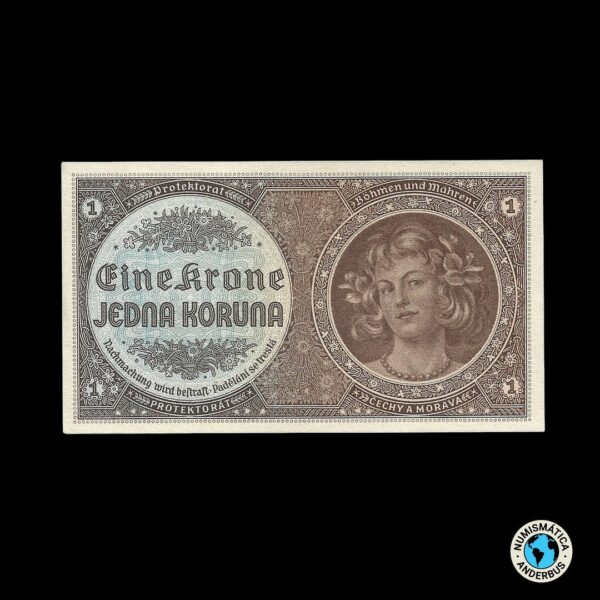 Bohemia y Moravia 1 Corona 1940 (ND)
