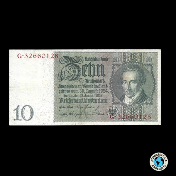 Alemania 10 Reichsmark 1929