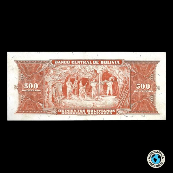 Bolivia 500 Bolivianos L.1945 - Imagen 2