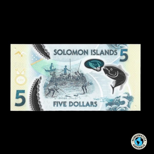 Islas Salomón 5 Dólares 2022 (ND) - Imagen 2