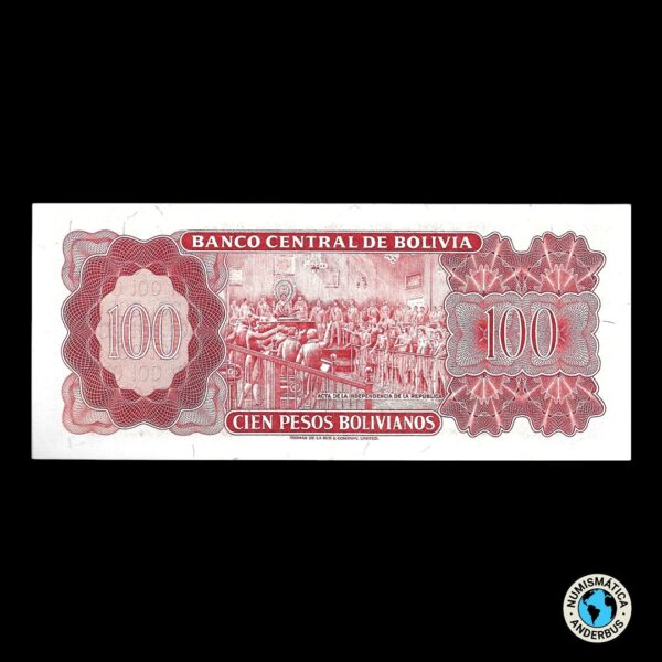 Bolivia 100 Bolivianos L.1962 (1983) - Imagen 2