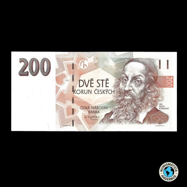 República Checa 200 Coronas 1998