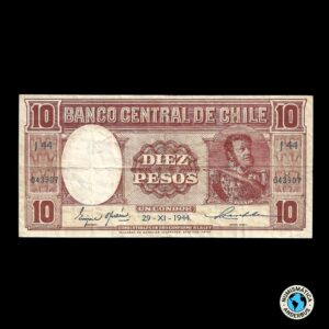 Chile 10 Pesos 1944