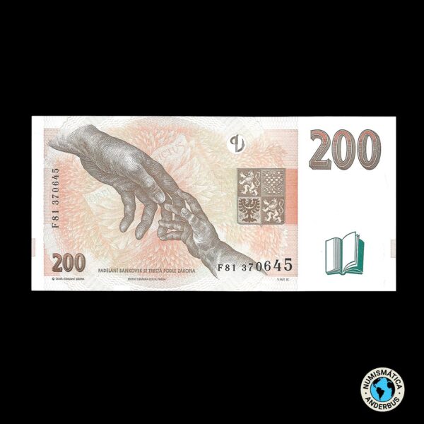República Checa 200 Coronas 1998 - Imagen 2