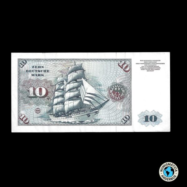 Alemania 10 Marcos 1970 - Imagen 2