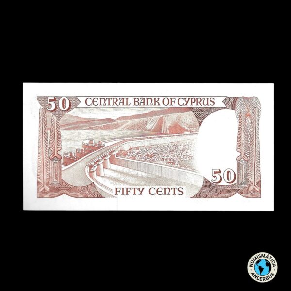 Chipre 50 Cents 1983 - Imagen 2