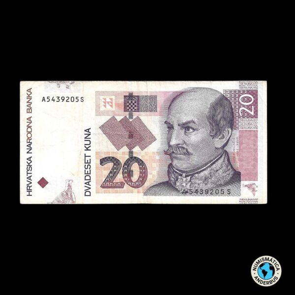 Croacia 20 Kuna 2012