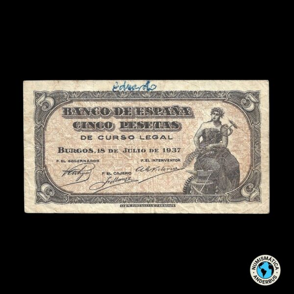 España 5 Pesetas 1937