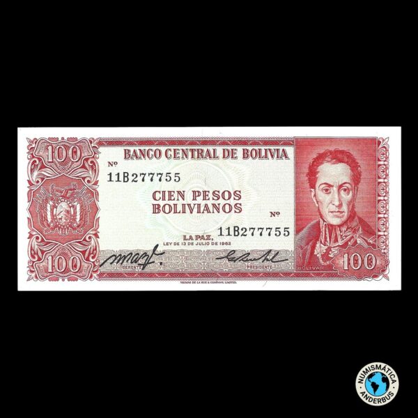 Bolivia 100 Bolivianos 1983 (L. 1962)