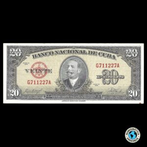 Cuba 20 Pesos 1958