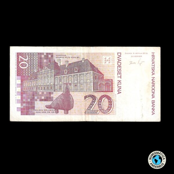 Croacia 20 Kuna 2012 - Imagen 2