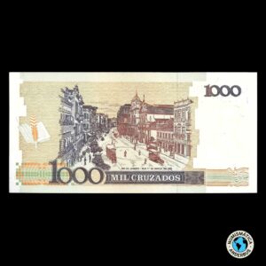 Brasil 1 Cruzado Novo S/ 1000 Cruzados 1989