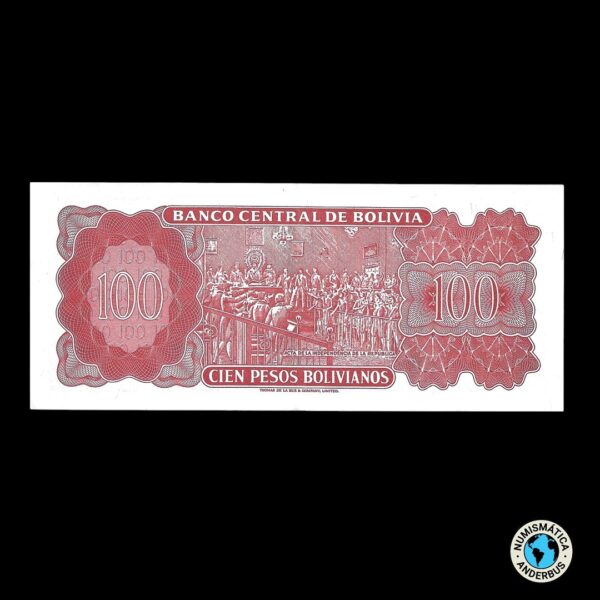 Bolivia 100 Bolivianos 1983 (L. 1962) - Imagen 2