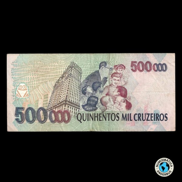 Brasil 500.000 Cruzeiros 1993 (ND) - Imagen 2