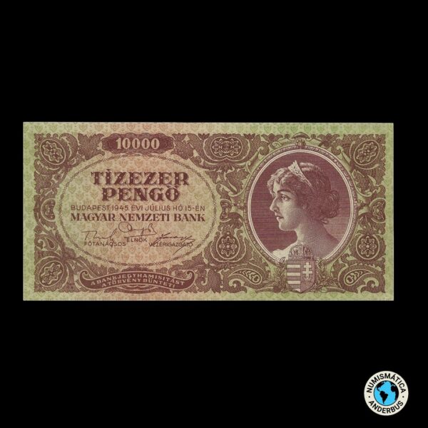 Hungría 10.000 Pengo 1945