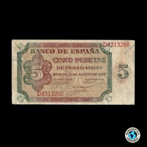España 5 Pesetas 1938