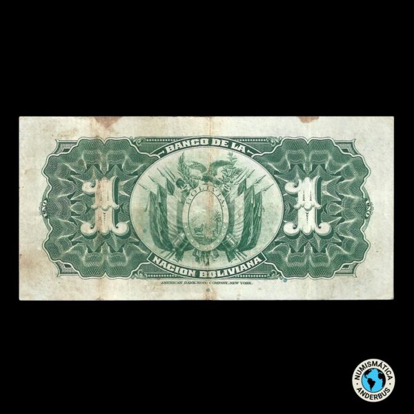 Bolivia 1 Boliviano 1911 - Imagen 2