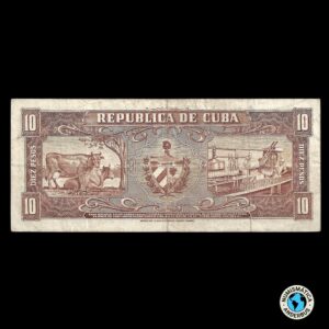 Cuba 10 Pesos 1958