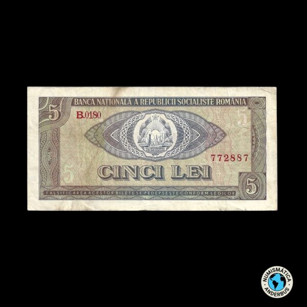 Rumania 5 Lei 1966