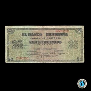 España 25 Pesetas 1938
