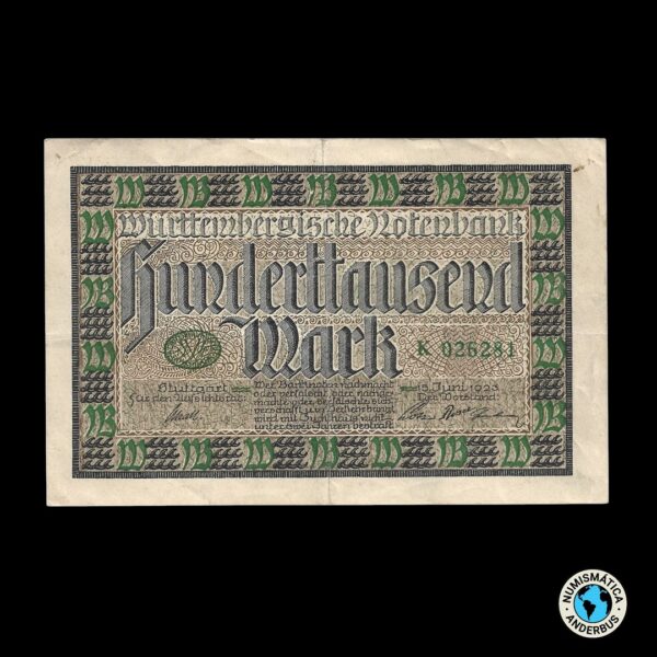 Alemania 100.000 Marcos 1923