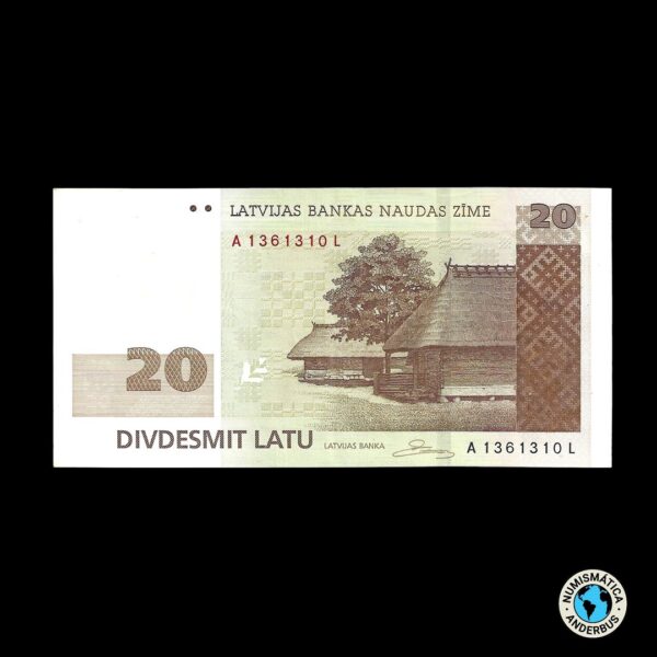Latvia 20 Latu 2009