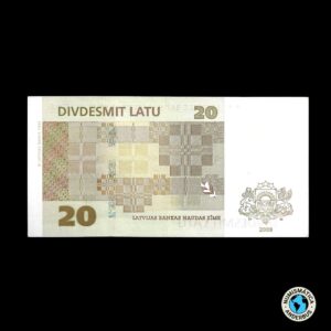 Latvia 20 Latu 2009