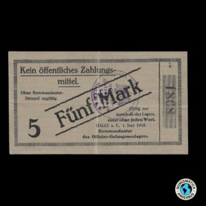 Alemania (Campos de Prisioneros de Halle) 5 Marcos 1916