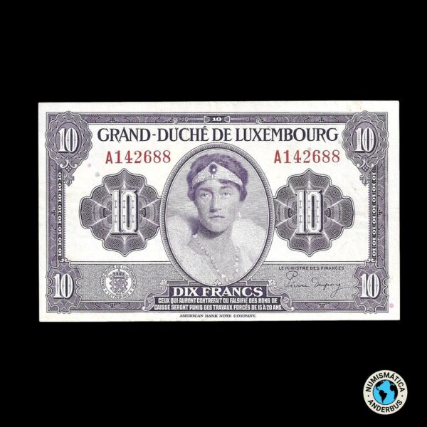 Luxemburgo 10 Francos 1944
