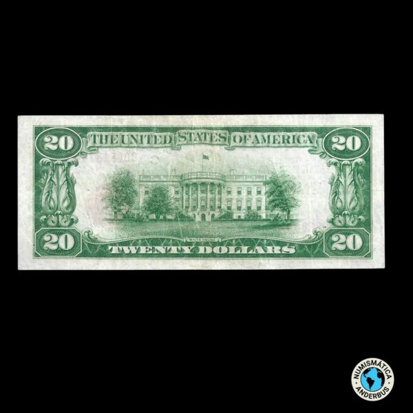 Estados Unidos 20 Dólares 1929 - Imagen 2