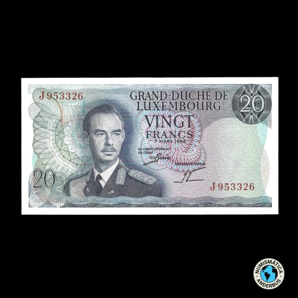 Luxemburgo 20 Francos 1966