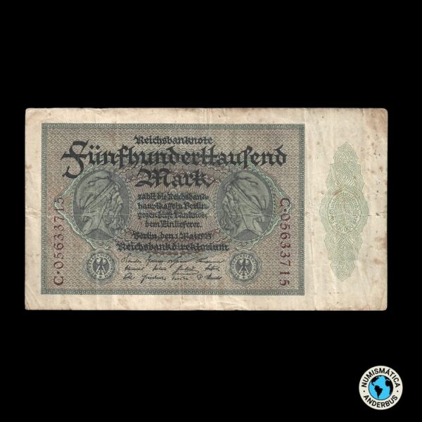 Alemania 500.000 Reichsmark 1923 (ND)