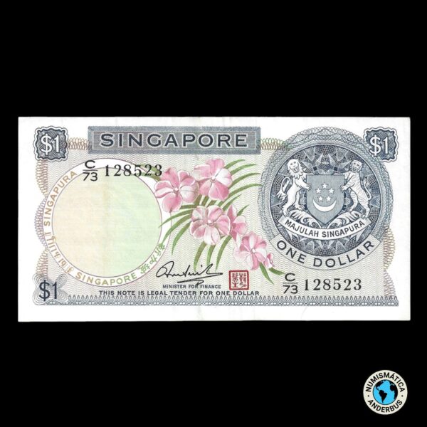 Singapur 1 Dólar 1972