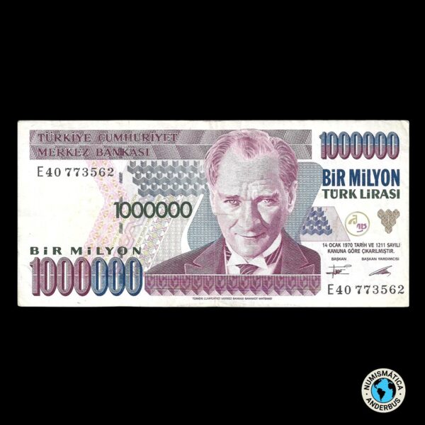 Turquía 1.000.000 Liras 1970 (1995)